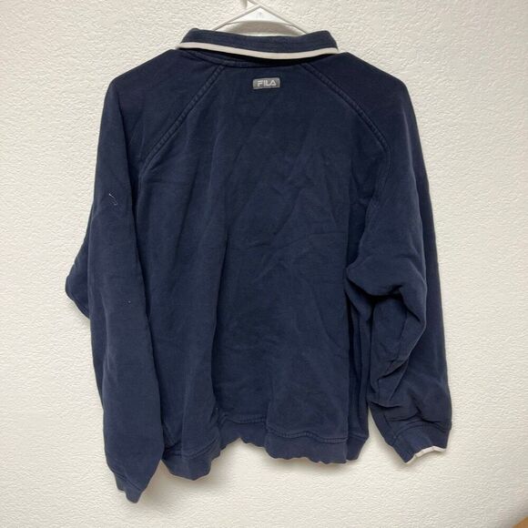 Vintage Fila Quarter Zip Pullover Sweater Large - Picture 4 of 4